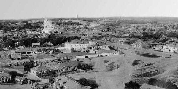 01 Троицкая церковь и село Озерки (фото конца 19 века)
